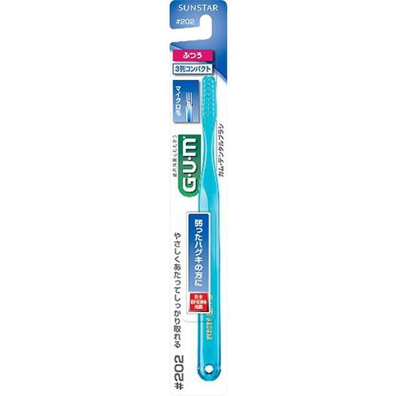 GUM Dental Brush #202 Compact Head [Regular] 1 count