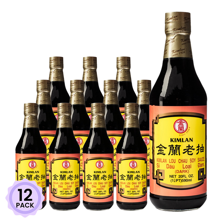 Kimlan Dark Soy Sauce 20 fl.oz*12 pack