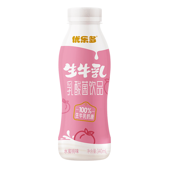 Youleduo Raw Milk Lactobacillus (Peach Flavor) 340 ml