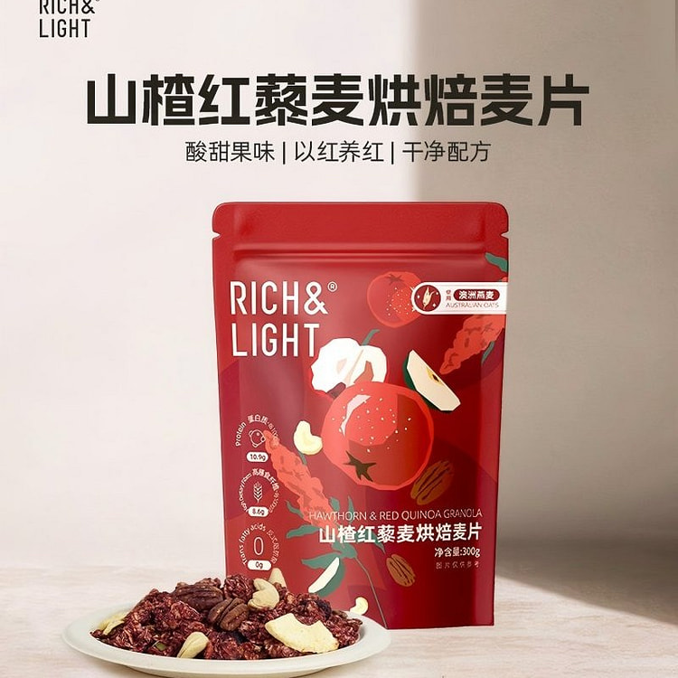 RichLight Hawthorn Red Quinoa Baked Oats 300g 300 g