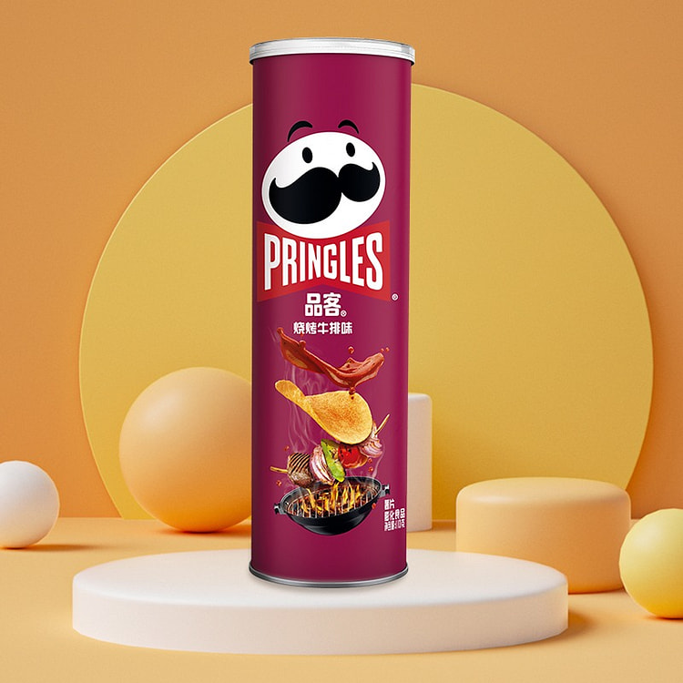 Pringles (BBQ)Canned & Barrel-packed Crisp  1pc 110 g