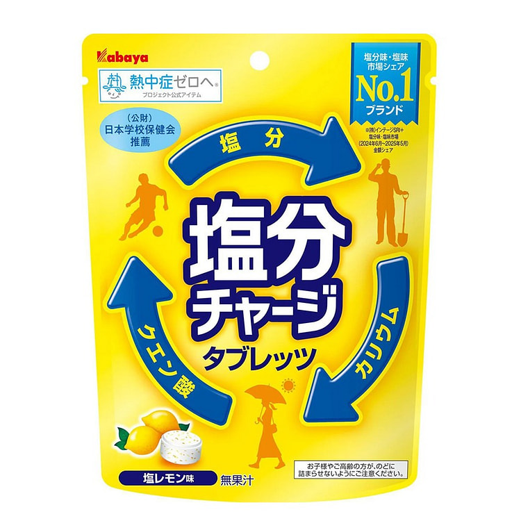 暑さ対策 塩分チャージタブレッツ 塩レモン 81 グラム