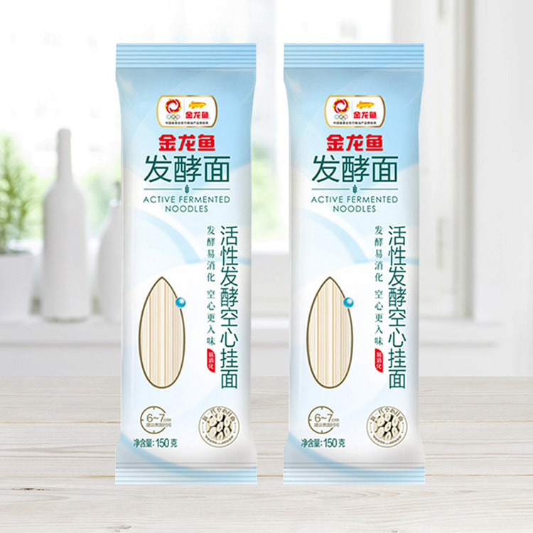 金龙鱼优活性发酵空心挂面 150g*2袋