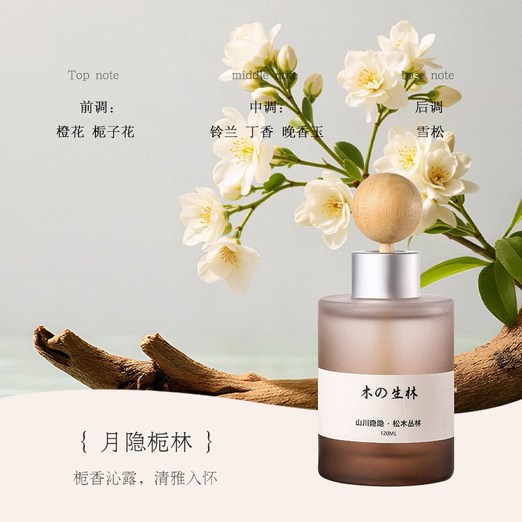 車載香薰植物精油持久留香除臭去除異味 月隱梔林 120 毫升