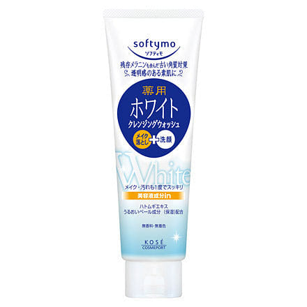 KOSE Softymo White Makeup Cleansing and Facial Foam 190g 1 each