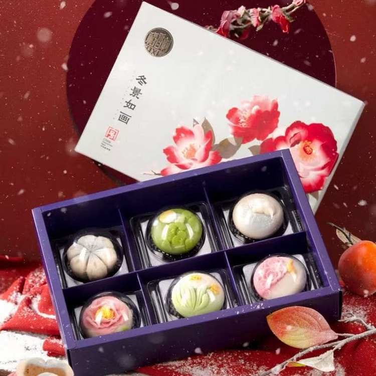 稻香村 冬景如画糕点礼盒 6枚入 300 克