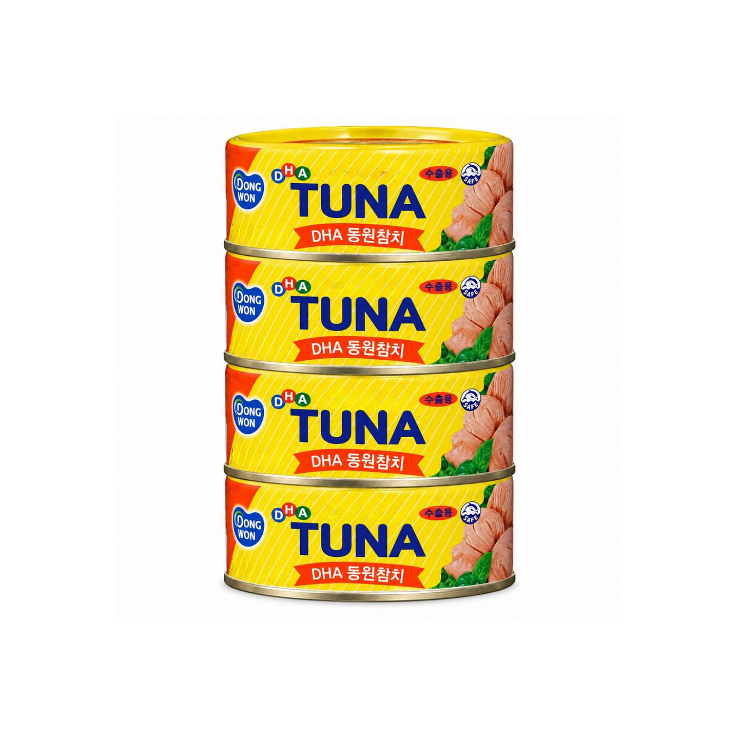 Dongwon DHA Canned Tuna with Fish Oil 135g*4cans 1 pack