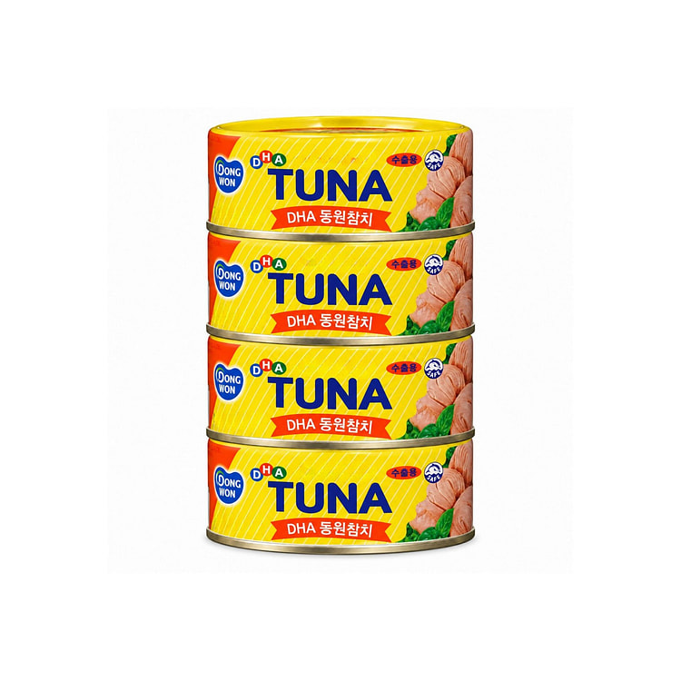 Dongwon DHA Canned Tuna with Fish Oil 135g*4cans 1 pack