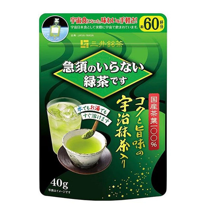 三井铭茶 绿茶粉  国产茶叶100％ 约60杯