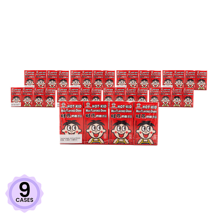 Want-Want Milk Flavored Drink 125 ml*4 pack*9 case