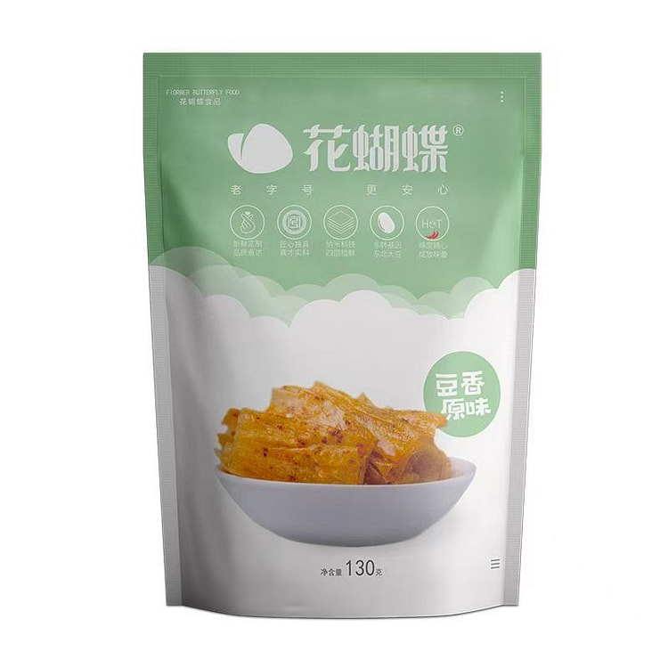 花蝴蝶萍乡辣片江西特产手撕手工豆皮豆香原味豆腐干 1 包