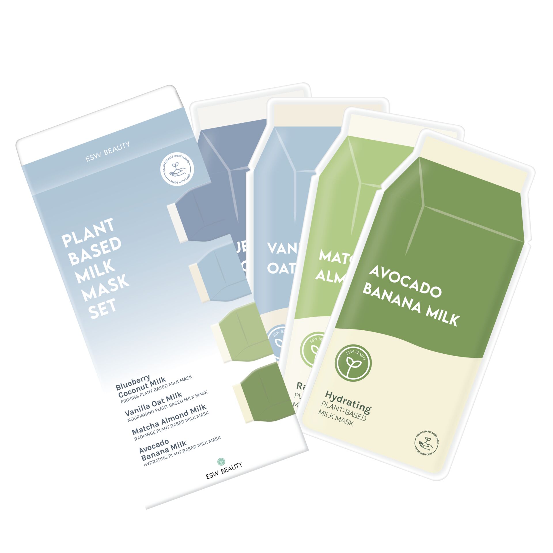 Plant-Based Milk Mask Set 1 份