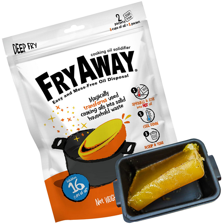 FryAway Deep Fry Cooking Oil Solidifier