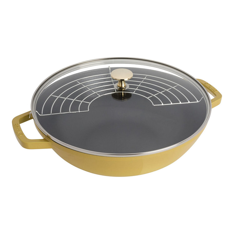 STAUB Cast Iron 4.5-qt Perfect Pan 4.5-qt / Citron