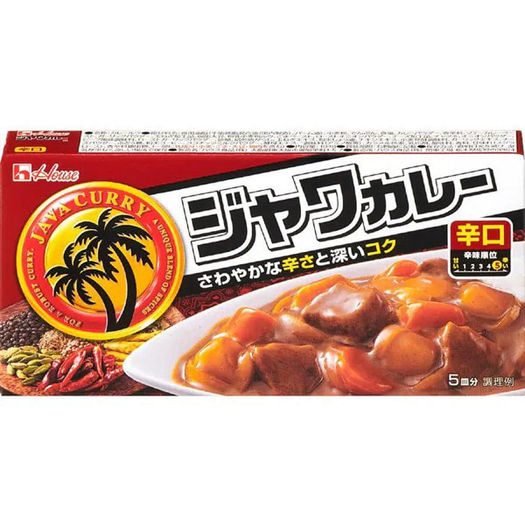 House Foods Java Curry Hot 104g [Curry Roux]