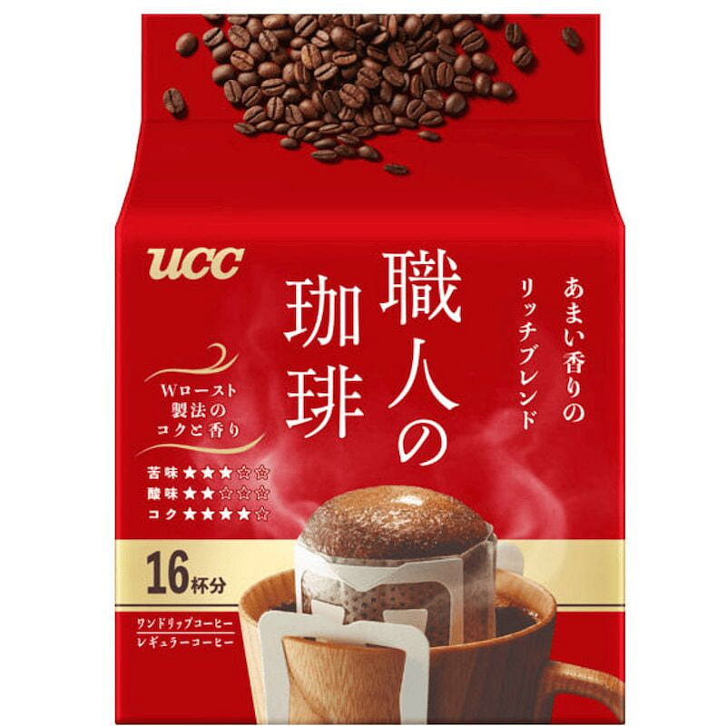 UCC One Drip Coffee rich blend sweet scent 16Cups 1 pack