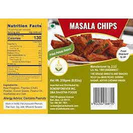 G-Sweets Masala Chips 250 g