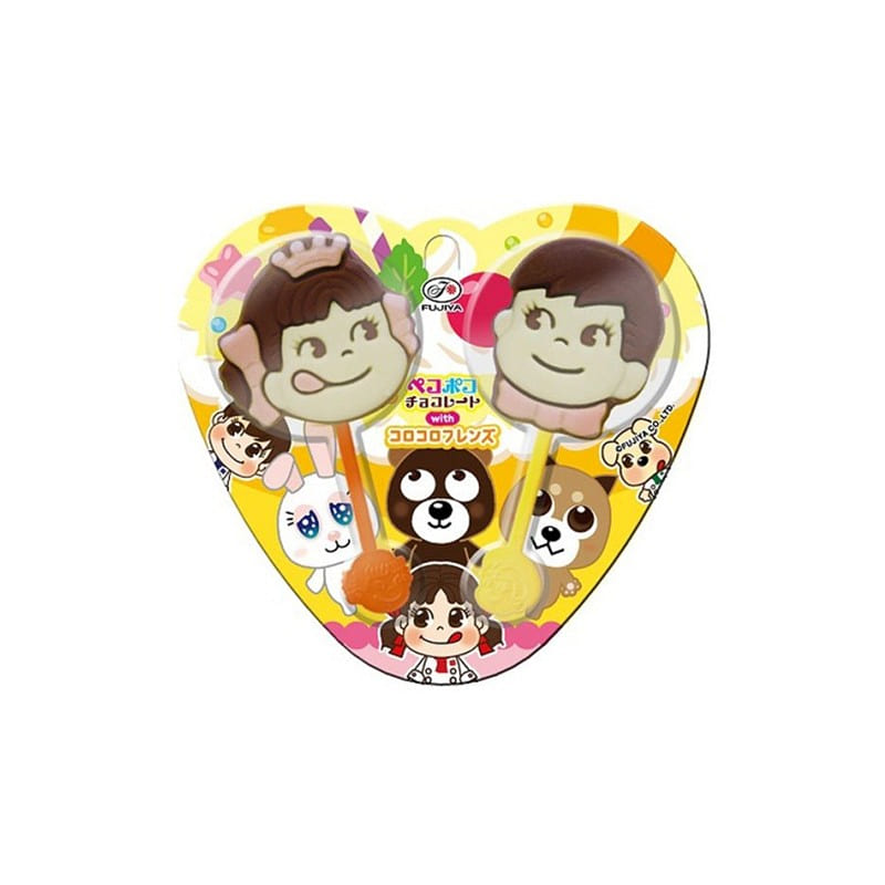 FUJIYA Double Lollipop 12g*2 sticks color random 1 each