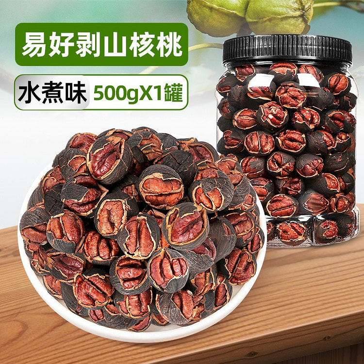 临安手剥山核桃水煮味 500g 罐装 1 罐