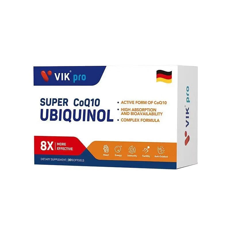 VIKPRO SUPER CoQ10 UBIQUINOL 1 box