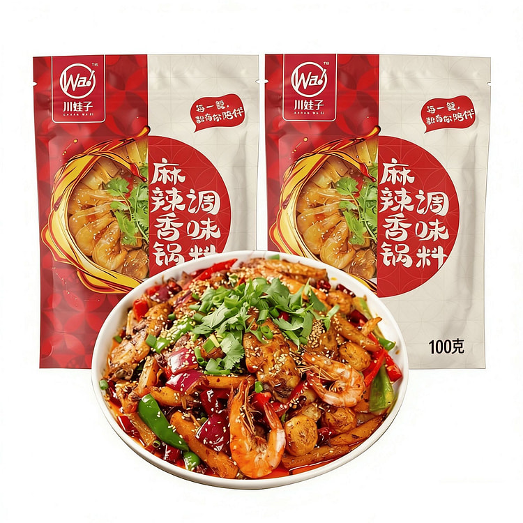 川娃子麻辣香锅调料小龙虾调料麻辣香辣干锅酱川味家用 100 克