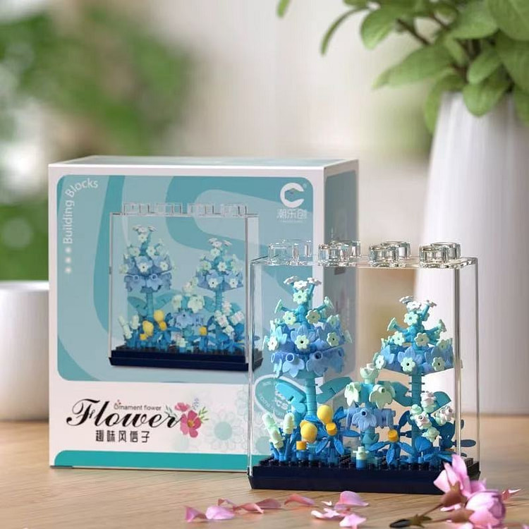 永生花积木拼装玩具  《风信子款》含防尘套盒