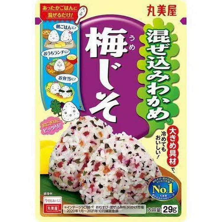 Marumiya Mixed Seaweed, Plum and Shiso, Bag, 29g