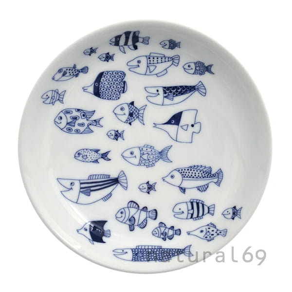 Natural69 Coco Marine Small Plate School of Fish 1 1 each