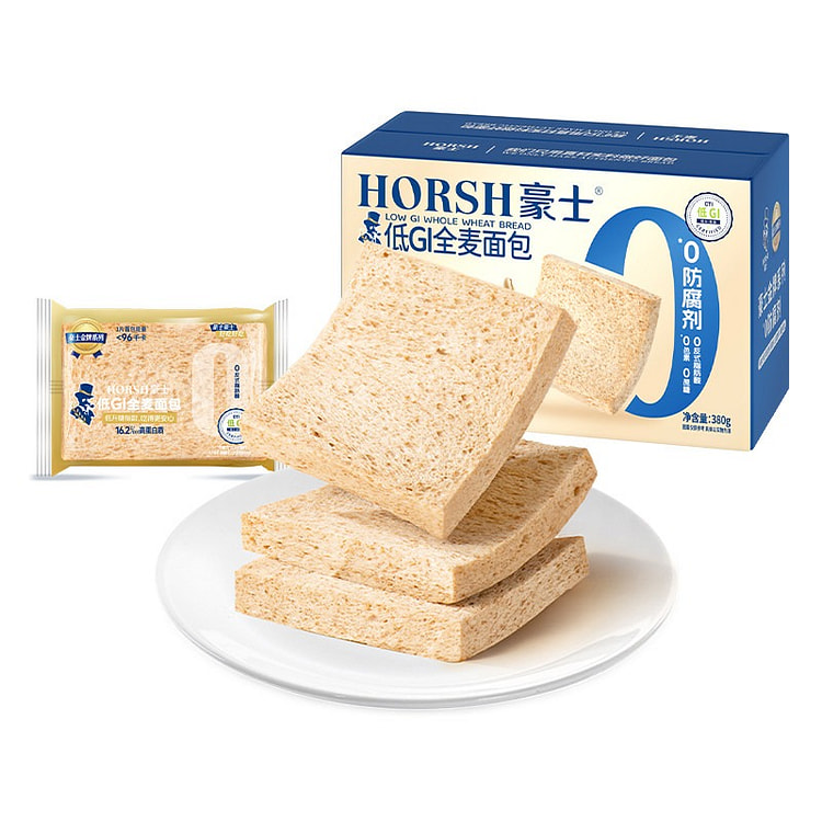 Haus Low GI Whole Wheat Toast Bread Breakfast 380g 380 g