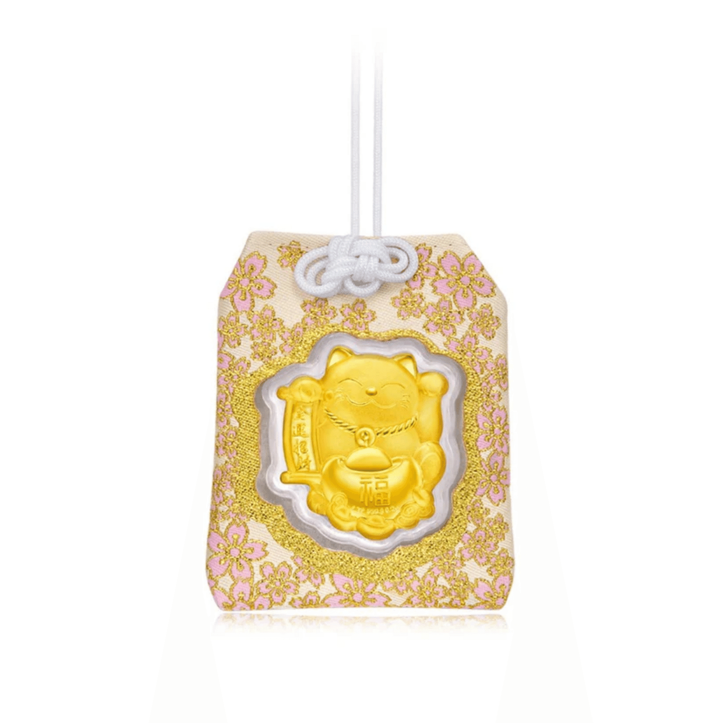 Zhou Dafu (Chow Tai Fook) 999 Gold Amulet for Wish Fulfillment 1 count