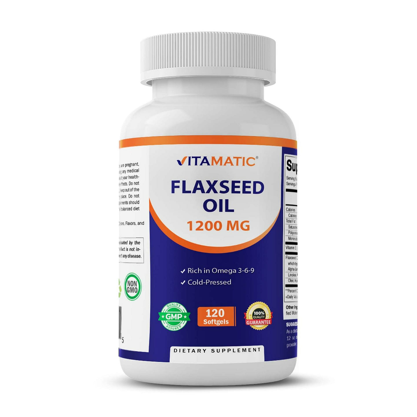 Flaxseed Oil 1200 mg 120 Softgels 1 each