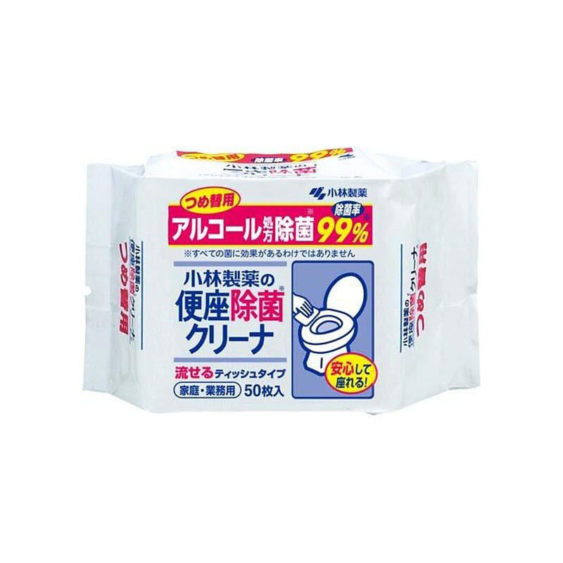 KOBAYASHI Toilet Seat Cleaning Paper 50 Pieces 1 each