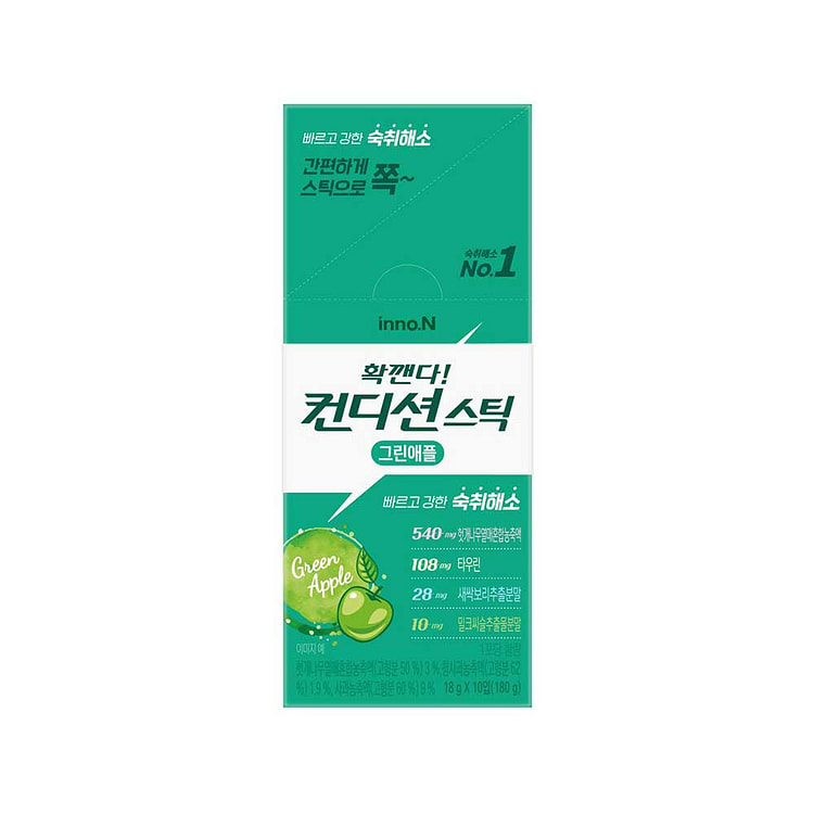 InnoN Condition Stick Green Apple Flavor 10p 1 each