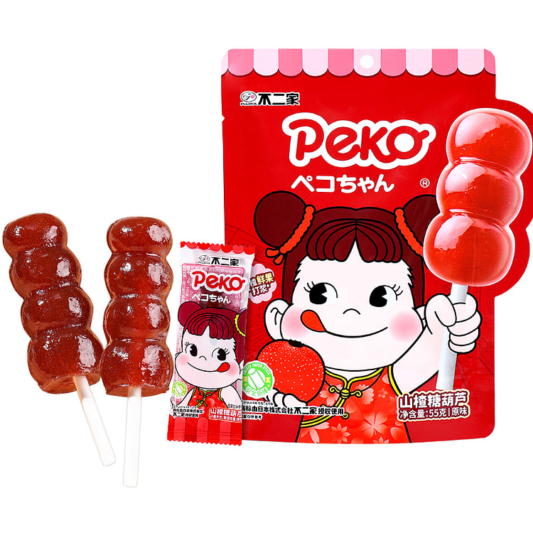 不二家山楂棒糖葫芦棒棒糖55g*2袋装 110 克