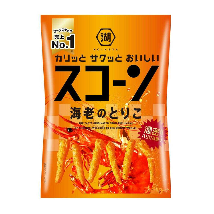 KOIKEYA Rich Shrimp Flavor Crispy Corn Snacks