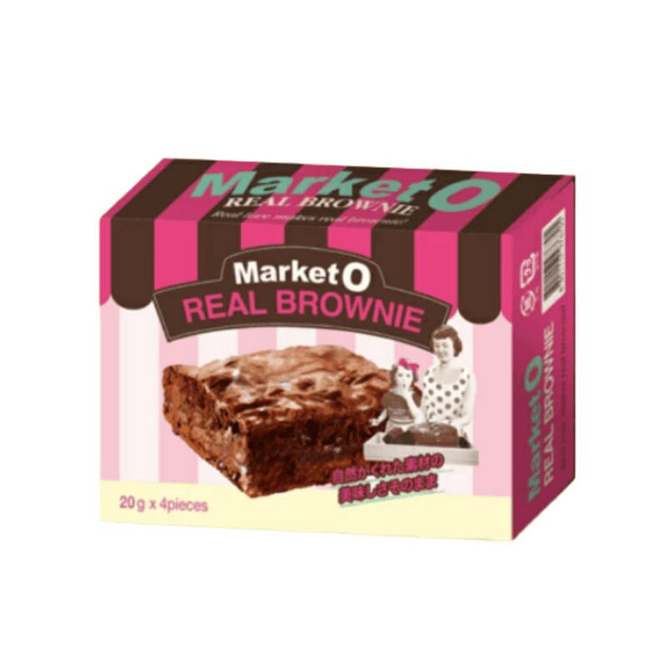 Market O  Real Brownie 4pcs 1 box