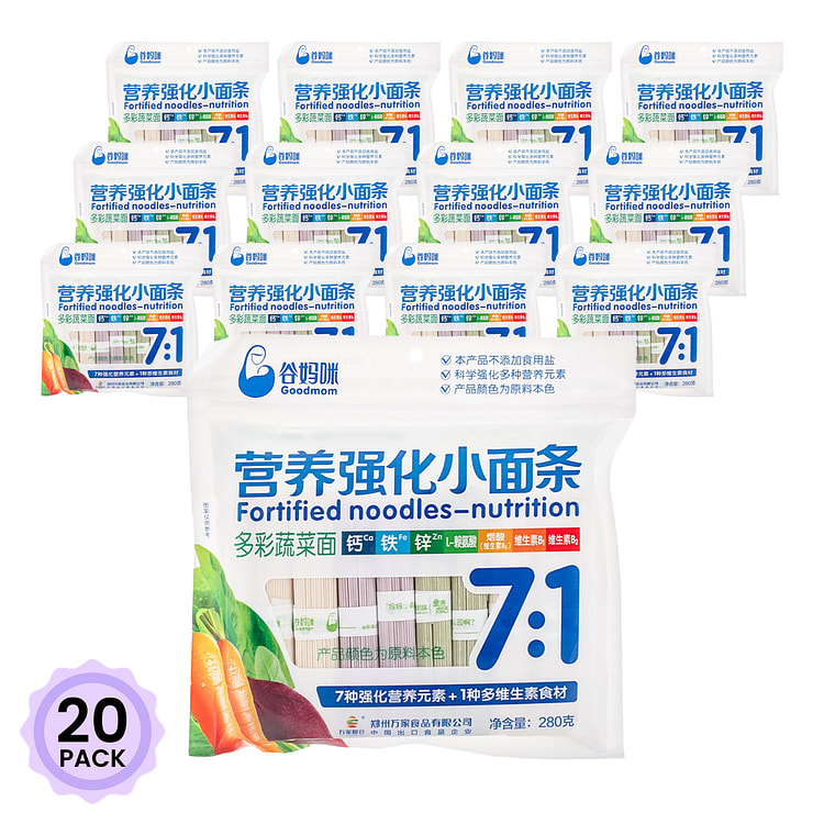 谷妈咪 营养强化小面条 280 克*20 包
