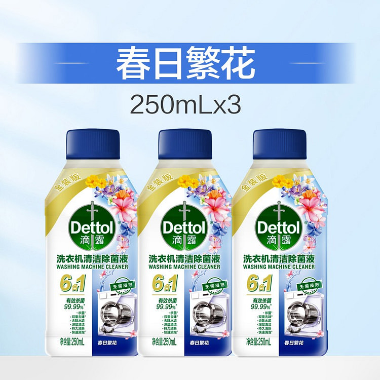 滴露春日繁花洗衣机清洁剂750ml 750 毫升