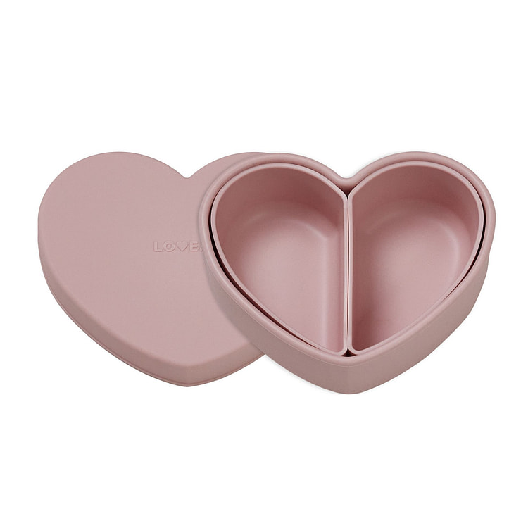 LOVEAT Heart Baby Lunch Box15.2 fl oz (Blush Pink) 1 count