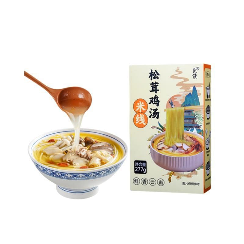Rice noodles with matsutake chicken soup 277 g