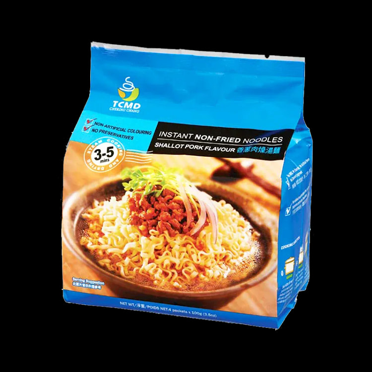 Vegan Scallion Minced Pork Noodles