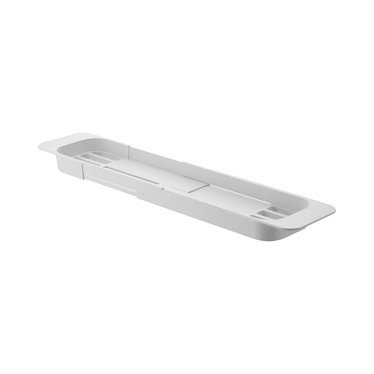 Expandable Bathtub Caddy (2" H) White