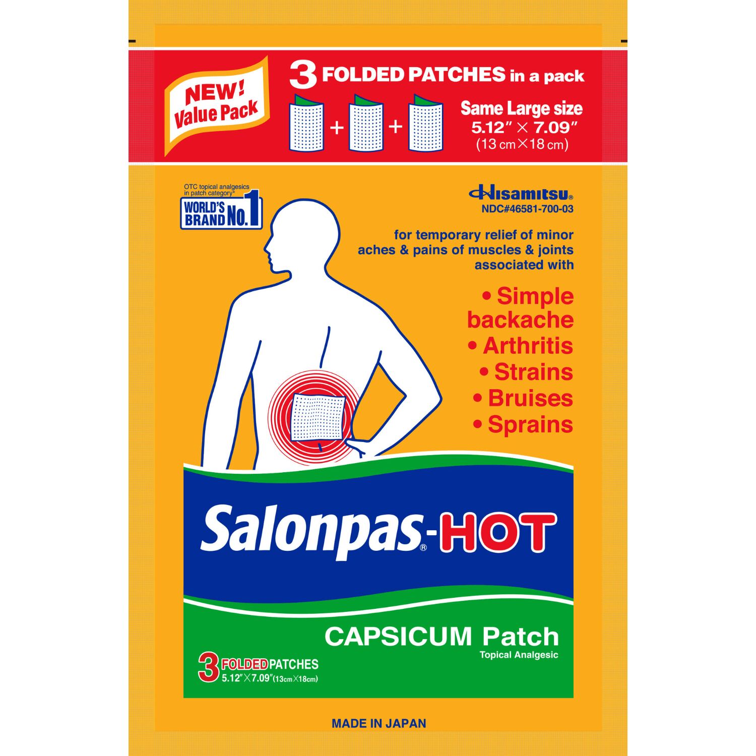 Salonpas Hot 3 count 3 count