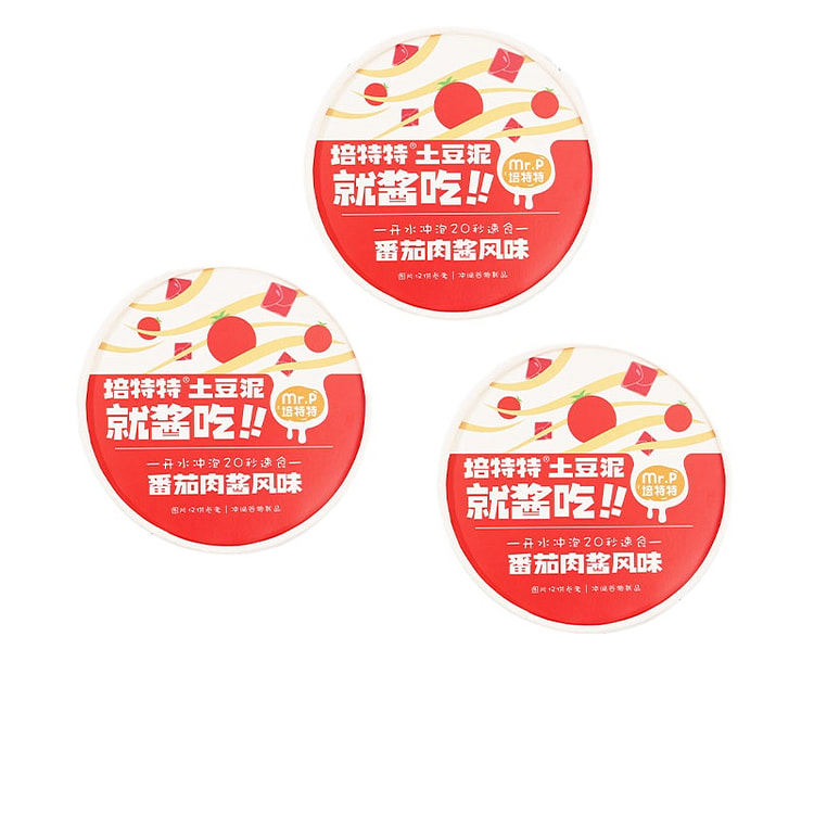 培特特土豆泥番茄味85g*3盒 255 克