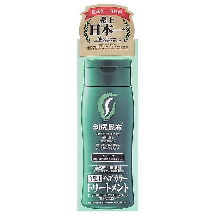 利尻昆布 无添加植物遮白修护染发膏 黑色 200 克