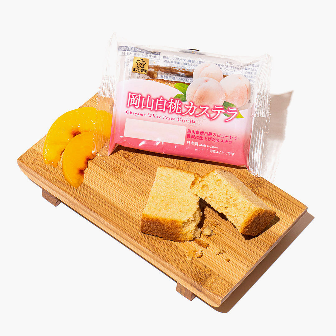 Okayama White Peach Castella (1 Piece) 63 g