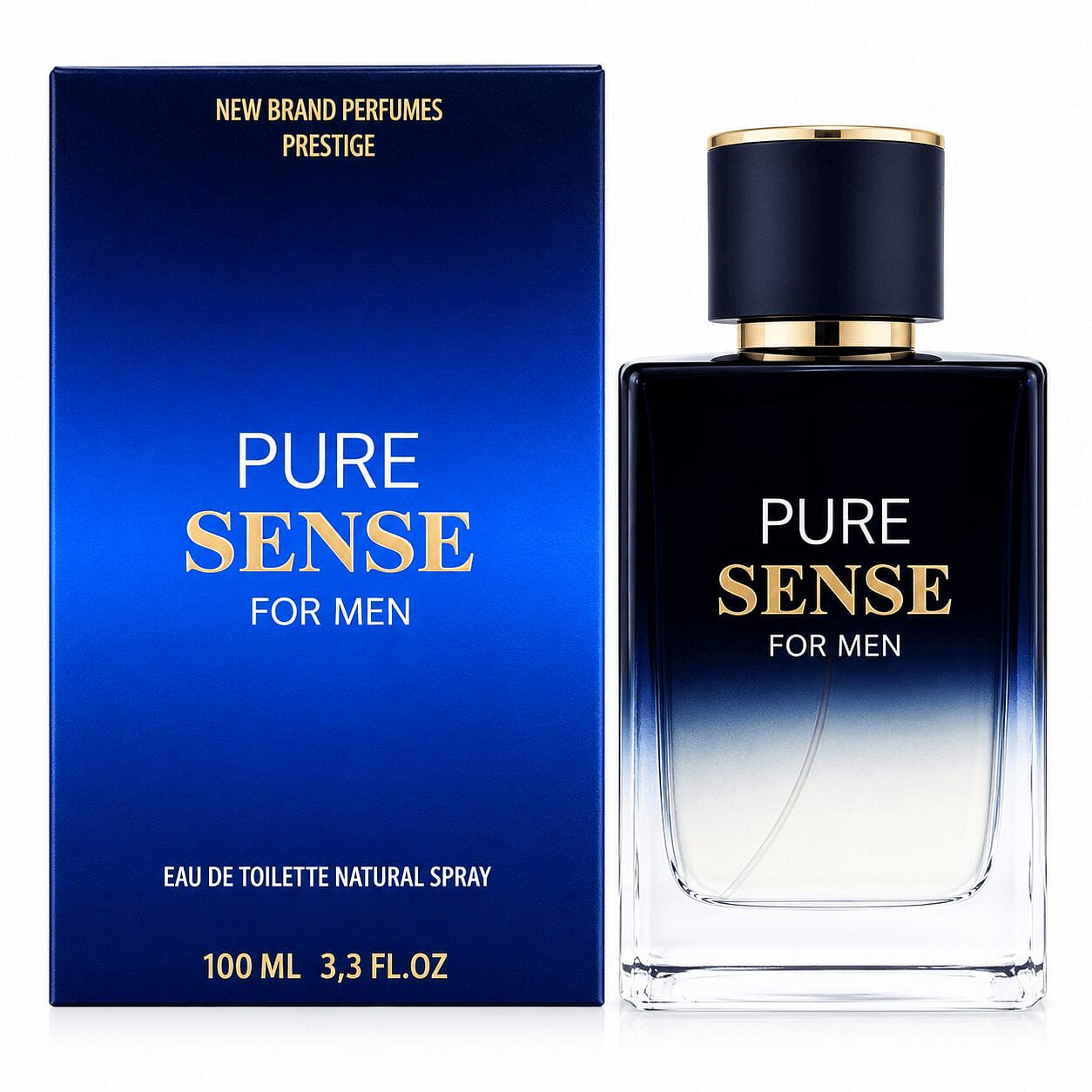 Pure Sense by New Brand Perfumes 3.3 oz EDT Cologn 1 pack