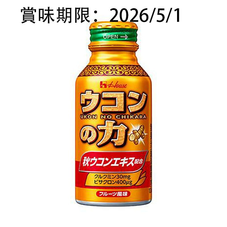 好侍 姜黄功能饮料 水果风味 100ml 1 份