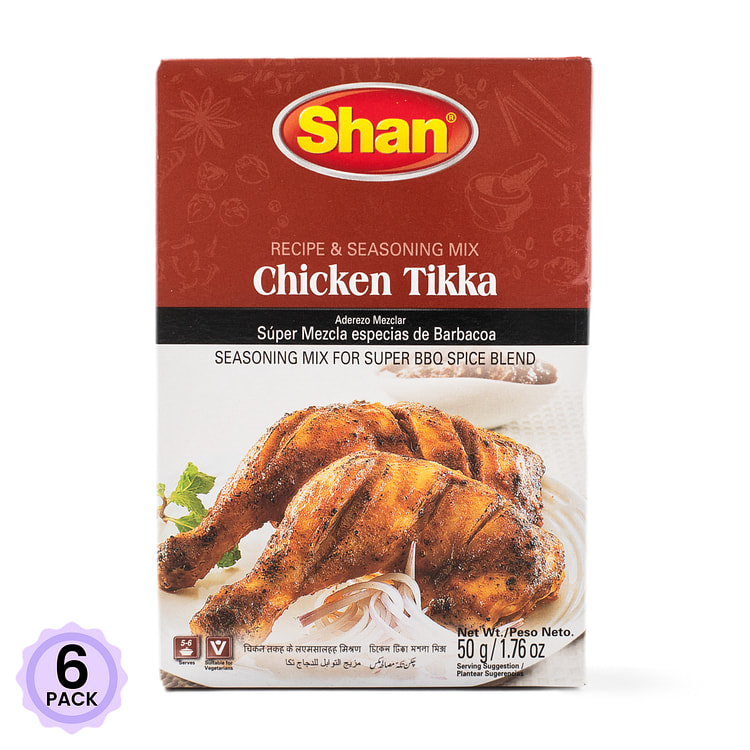 Shan 烧烤调味料(Chicken Tikka) 1.76 盎司*6 包