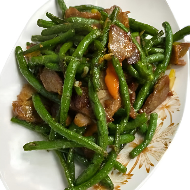 Stir Fried Char Siu Green Bean 16oz 1 each